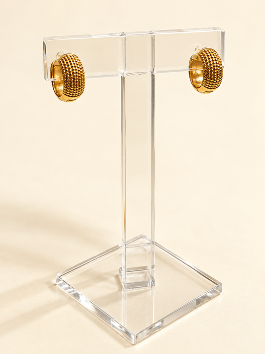 Aros argolla bañados en oro